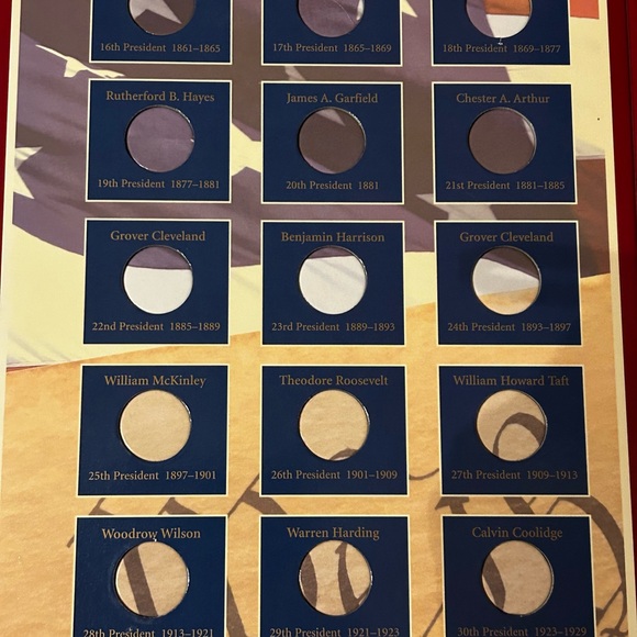 U.S. Presidential Dollars Deluxe Coin Collector's Album with 48-Page Book - Picture 9 of 15